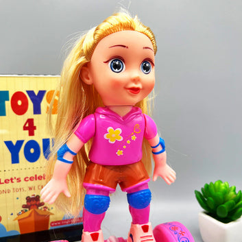 Musical Dancing Spinning Doll with Flashing Lights