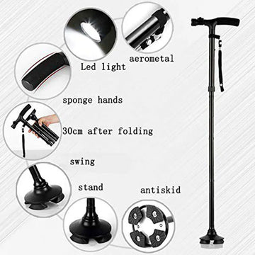 High Quality Walking Stick With LED Light -