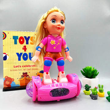 Musical Dancing Spinning Doll with Flashing Lights