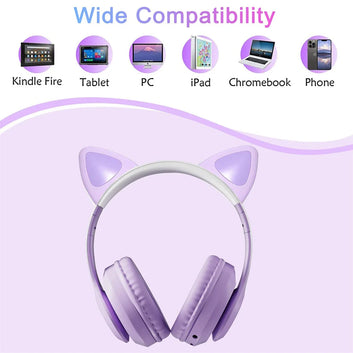 Cute Cat Wireless Headphones