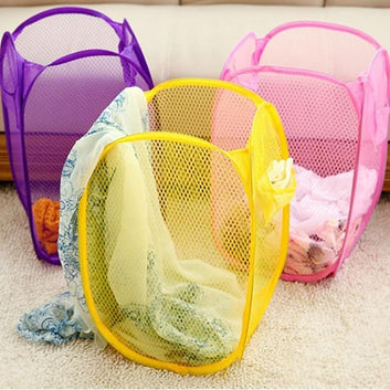 Foldable Nylon Laundry Basket